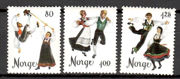 STROJE LUDOWE NORWEGIA MI.719-721**