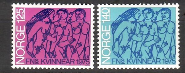 SZTUKA NORWEGIA MI.698-699**