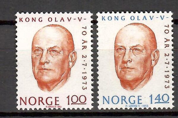 SŁAWNI LUDZIE NORWEGIA MI.664-665**