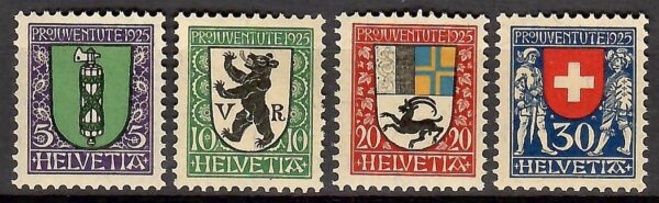 HERBY SZWAJCARIA MI.214-217**