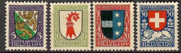 HERBY SZWAJCARIA MI.218-221**