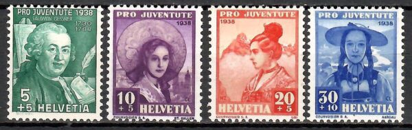 STROJE LUDOWE SZWAJCARIA MI.331-334**