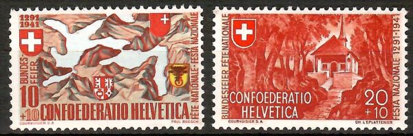 ROCZNICA SZWAJCARIA MI.396-397**
