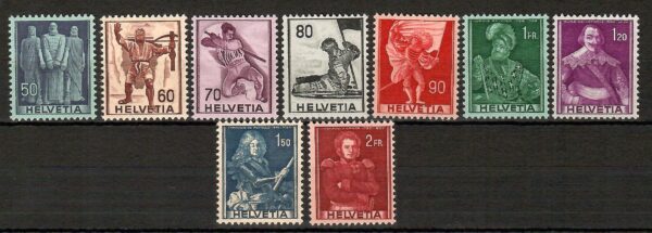 SŁAWNI LUDZIE SZWAJCARIA MI.377-385**