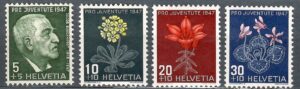 KWIATY SZWAJCARIA MI.488-491**