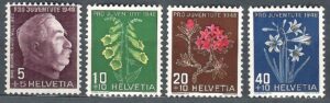 KWIATY SZWAJCARIA MI.514-517**