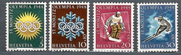 OLIMPIADA ZIMOWA SZWAJCARIA MI.492-495**