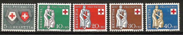 CZERWONY KRZYŻ SZWAJCARIA MI.641-645**