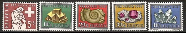 MINERAŁY SZWAJCARIA MI.657-661**