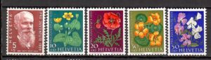 KWIATY SZWAJCARIA MI.687-691**