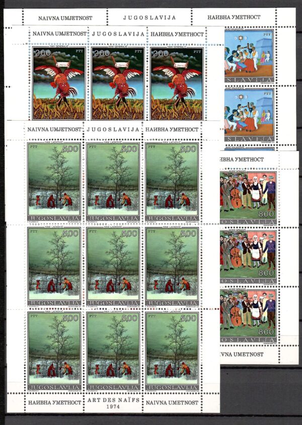 MALARSTWO JUGOSŁAWIA MI.ARK.1569-1572**