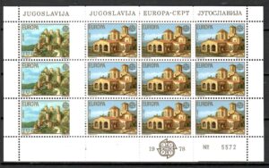 EUROPA CEPT JUGOSŁAWIA MI.ARK.1725-1726**