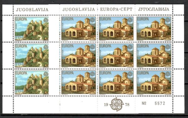 EUROPA CEPT JUGOSŁAWIA MI.ARK.1725-1726**
