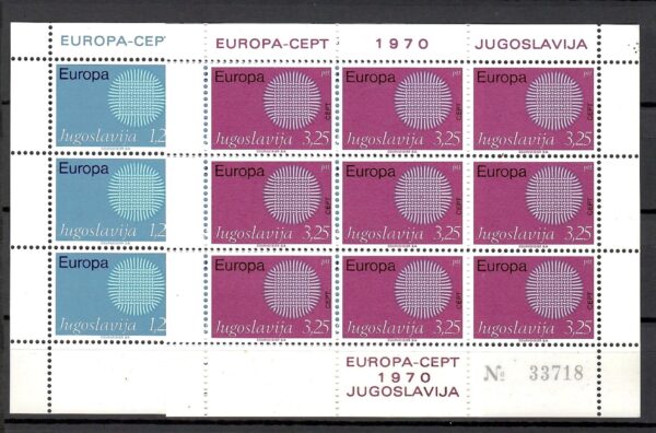 EUROPA CEPT JUGOSŁAWIA MI.ARK.1379-1380**