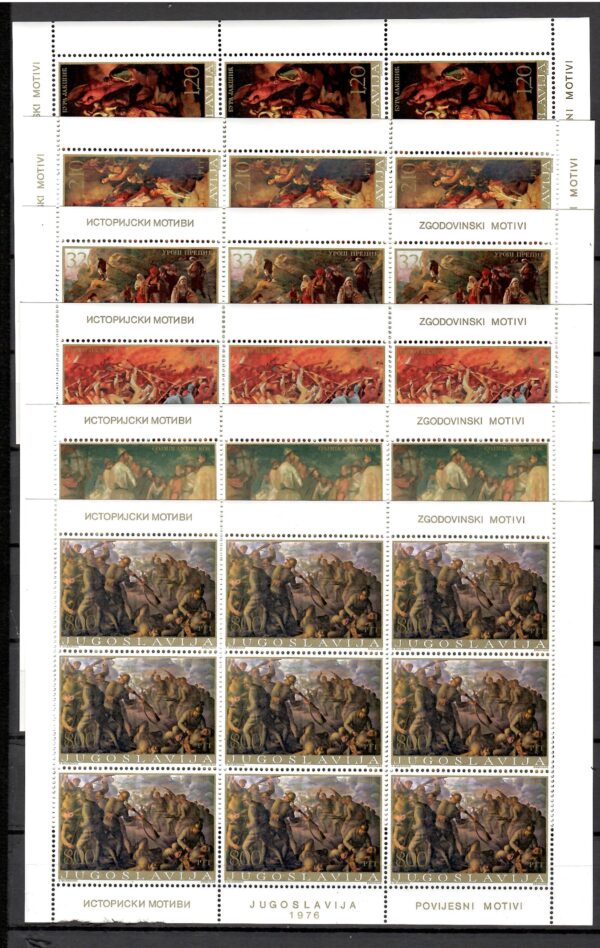 MALARSTWO JUGOSŁAWIA MI.ARK.1666-1671**