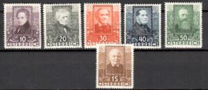 SŁAWNI LUDZIE AUSTRIA MI.524-529**