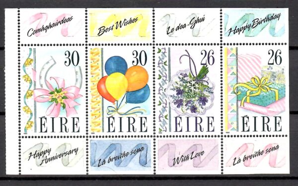 MALARSTWO IRLANDIA MI.708-711 H-BLATT15**