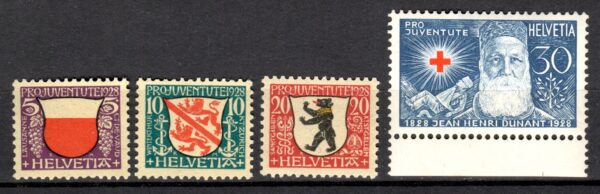 HERBY SZWAJCARIA MI.229-232**