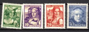 STROJE LUDOWE SZWAJCARIA MI.266-269**