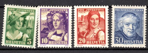 STROJE LUDOWE SZWAJCARIA MI.266-269**