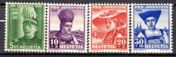 STROJE LUDOWE SZWAJCARIA MI.359-362**