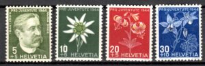 KWIATY SZWAJCARIA MI.439-442**