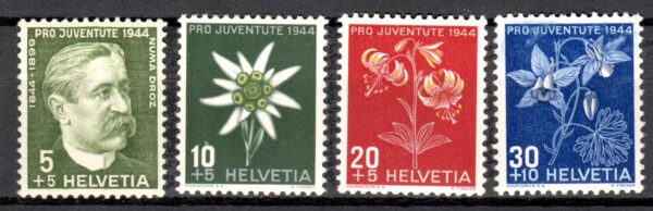 KWIATY SZWAJCARIA MI.439-442**