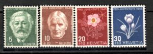 KWIATY SZWAJCARIA MI.465-468**