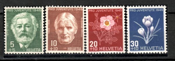 KWIATY SZWAJCARIA MI.465-468**