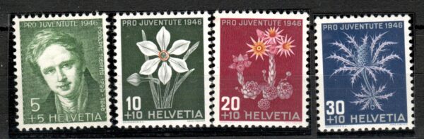 KWIATY SZWAJCARIA MI.475-478**