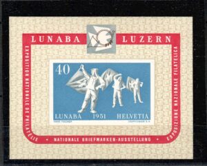 DZIEŃ ZNACZKA SZWAJCARIA MI.BL.14**