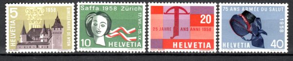 ROCZNICA SZWAJCARIA MI.653-656**