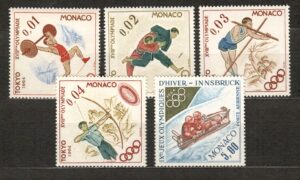 OLIMPIADA LETNIA MONAKO MI.784-788**