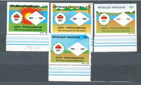 UNION RWANDA MI.1412-1415**