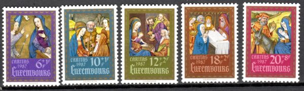 BOŻE NARODZENIE LUXEMBURG MI.1185-1189**