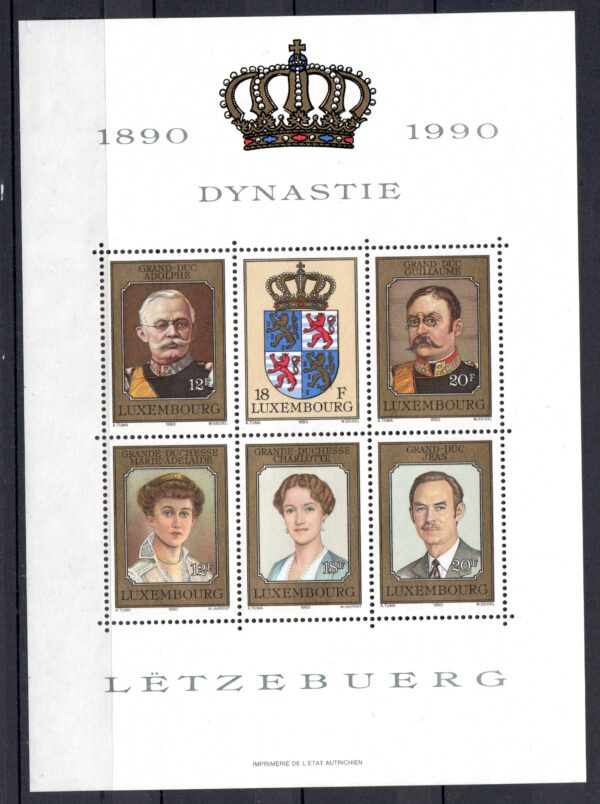 SŁAWNI LUDZIE LUXEMBURG MI.BL.16**