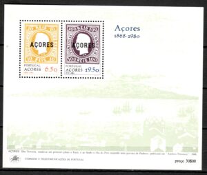 DZIEŃ ZNACZKA PORTUGALIA AZORY  MI.BL.1**