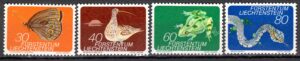 ZWIERZĘTA LIECHTENSTEIN MI.591-594**