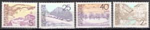 KRAJOBRAZY LIECHTENSTEIN MI.596-599**