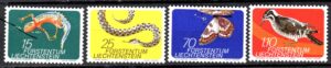 ZWIERZĘTA LIECHTENSTEIN MI.609-612**