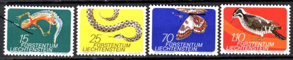 ZWIERZĘTA LIECHTENSTEIN MI.609-612**