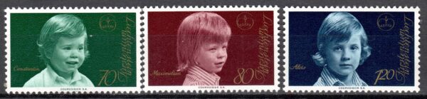 SŁAWNI LUDZIE LIECHTENSTEIN MI.620-622**
