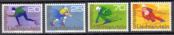 OLIMPIADA ZIMOWA LIECHTENSTEIN MI.635-638**