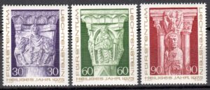 SZTUKA LIECHTENSTEIN MI.639-641**