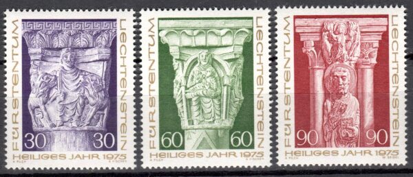 SZTUKA LIECHTENSTEIN MI.639-641**