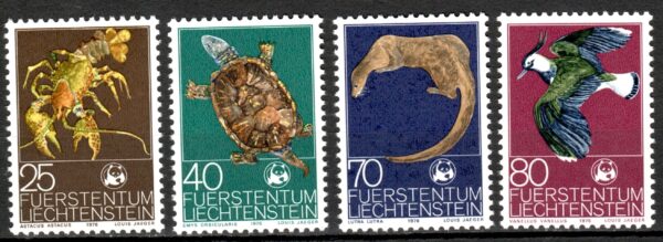 ZWIERZĘTA LIECHTENSTEIN MI.644-647**