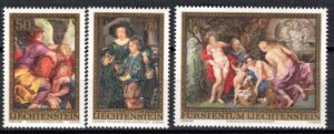RUBENS LIECHTENSTEIN MI.655-657**