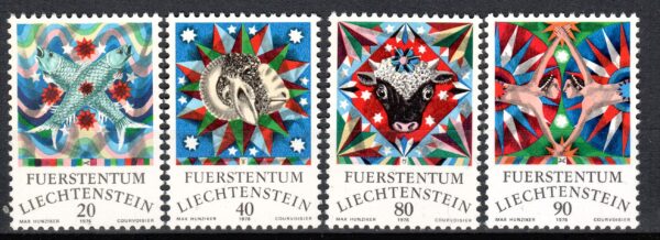 ZNAKI ZODIAKU LIECHTENSTEIN MI.669-672**