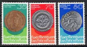 PIENIĄDZE ŚWIATA LIECHTENSTEIN MI.677-679**