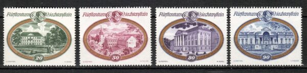 ARCHITEKTURA LIECHTENSTEIN MI.680-683**